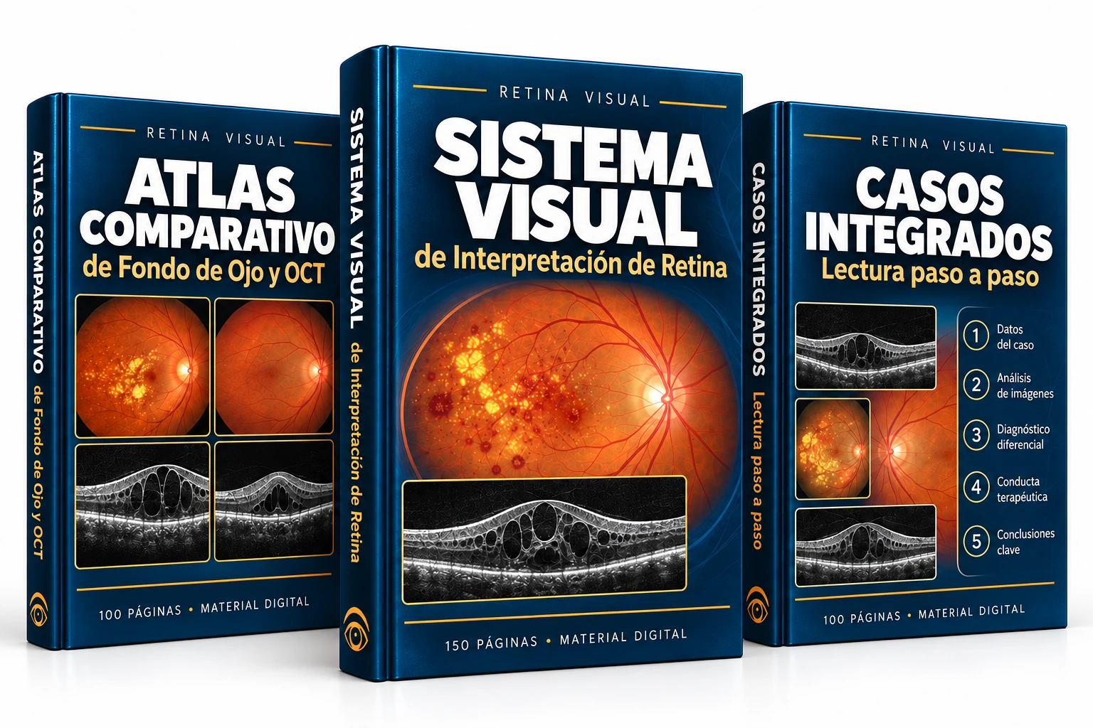 Sistema Visual de 150 páginas, Atlas Comparativo de 100 páginas y Casos Integrados de 100 páginas